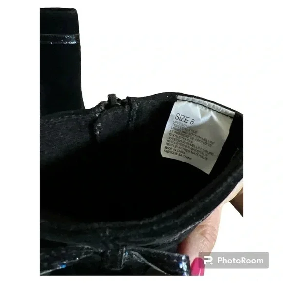 Gymboree black dress boots toddler size 8 - Picture 5 of 7